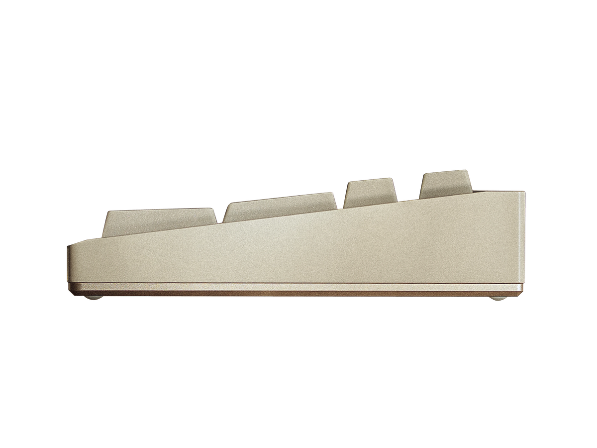 Mode Prologue 98% mechanical keyboard back profile showing the removable accent